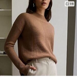 Babaton Chalmers Ribbed Tan Sweater Size XS